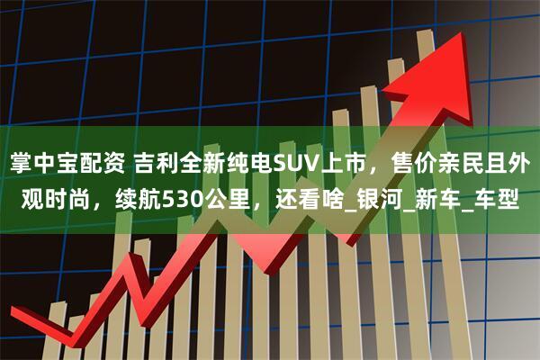 掌中宝配资 吉利全新纯电SUV上市，售价亲民且外观时尚，续航530公里，还看啥_银河_新车_车型